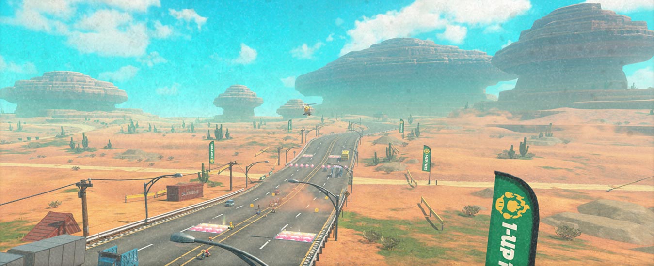 Свободная езда по пустыне в Mario Kart World