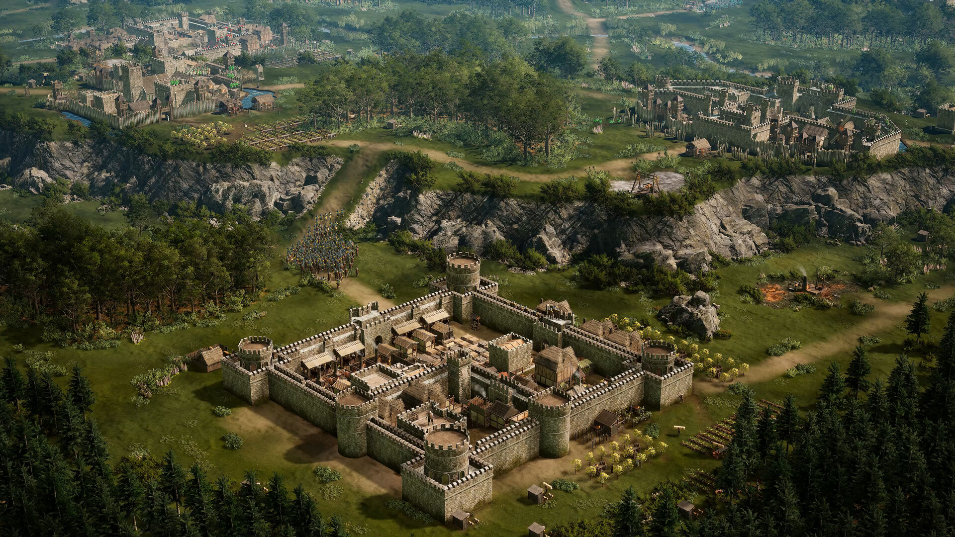Stronghold 4 — строительство и оборона средневековой крепости.