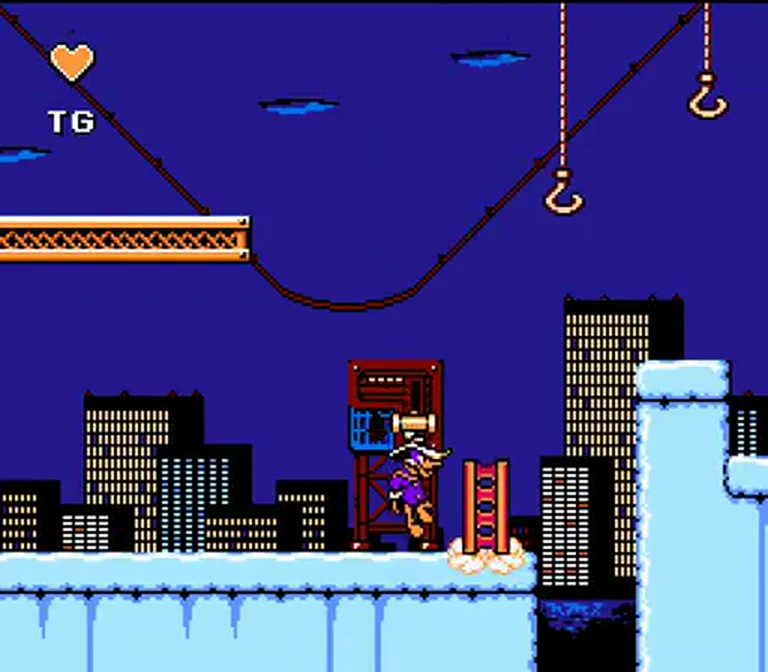 Beginning of the Bridge level in Darkwing Duck