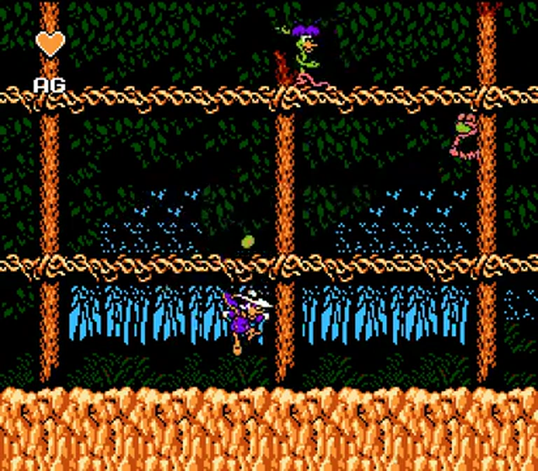 Bushroot fight on vines