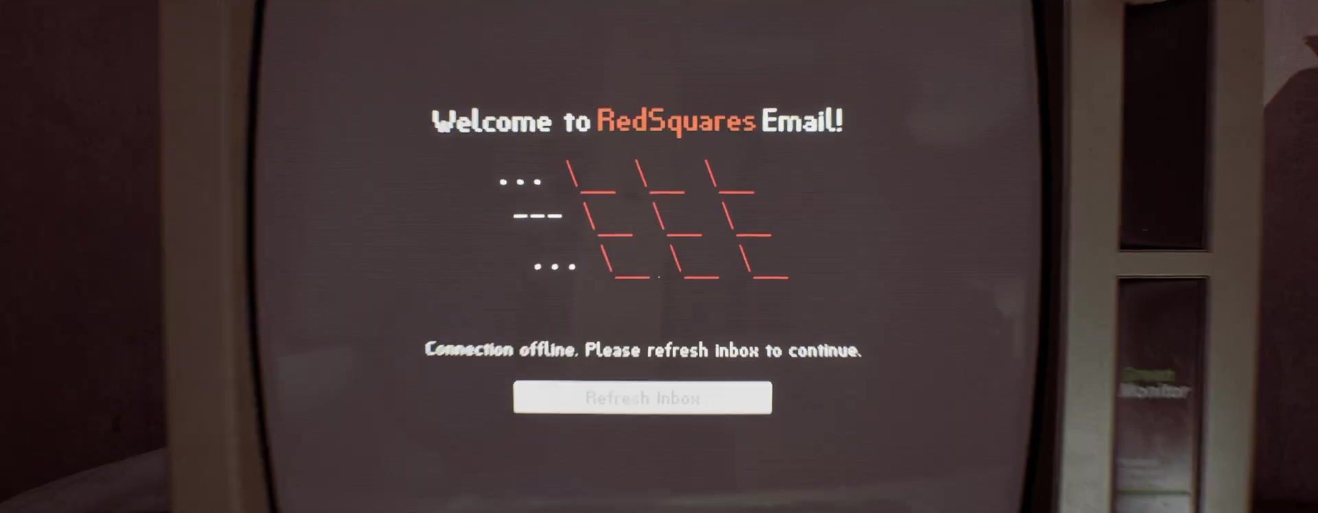 RedSquares-E-Mail auf Zoes Computer