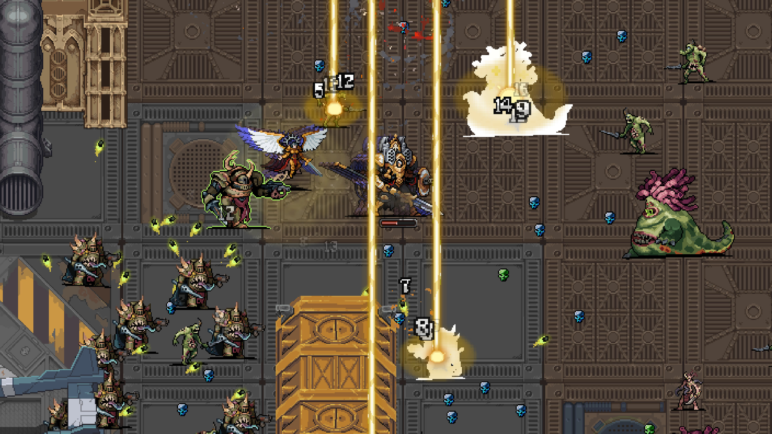 Герои Warhammer Survivors сражаются с толпой противников