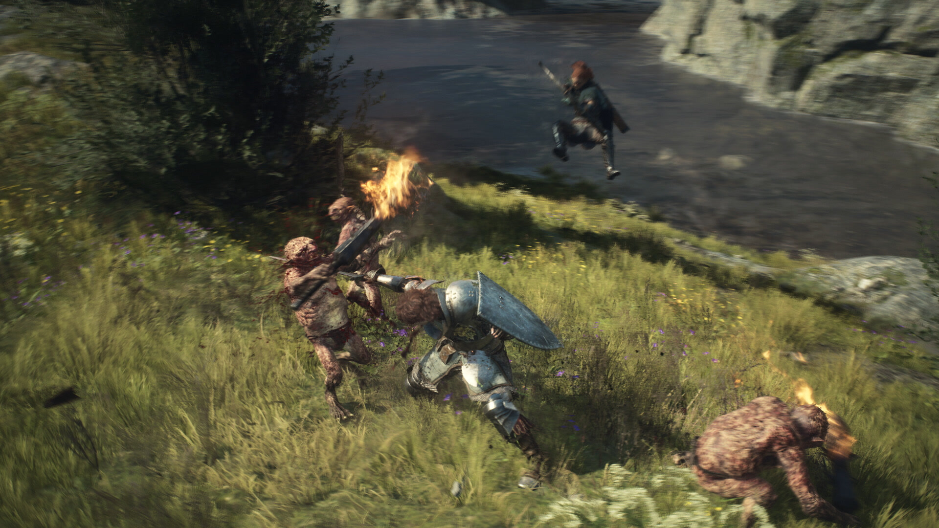 Отряд исследует заснеженный регион в Dragon’s Dogma 2