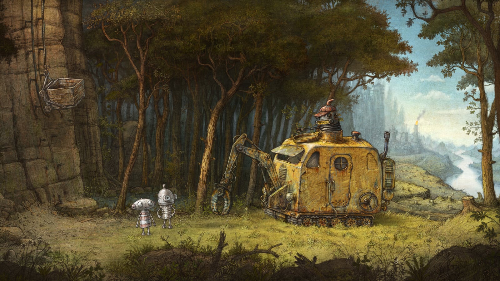 Йозеф и Берта исследуют мир Machinarium 2