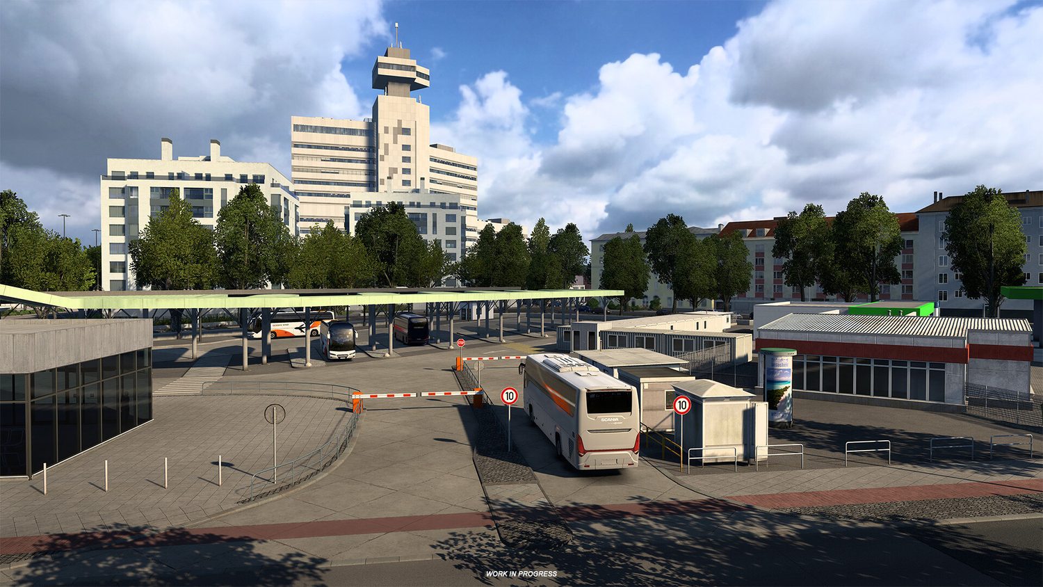 In ETS2 werden sich Passagiere über scharfes Bremsen beschweren – zeigte Scania Touring