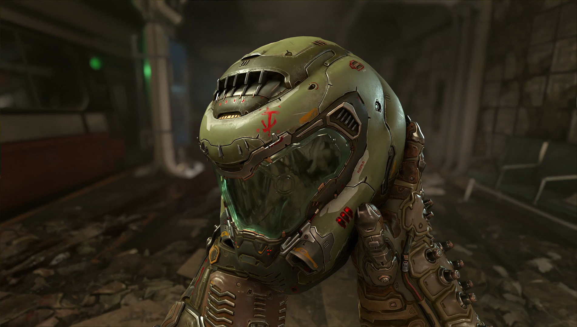 Кадр DOOM Eternal, музыку к которой писал Мик Гордон