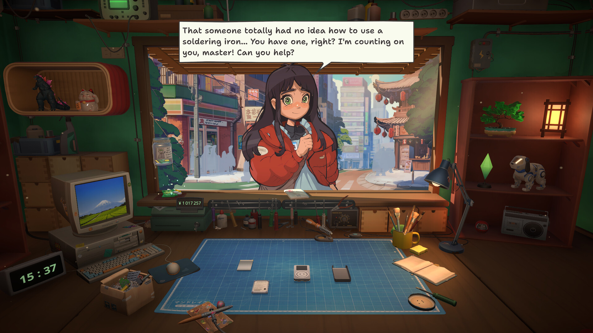 Персонаж в мастерской ReStory: сцена из ПК-версии игры.
