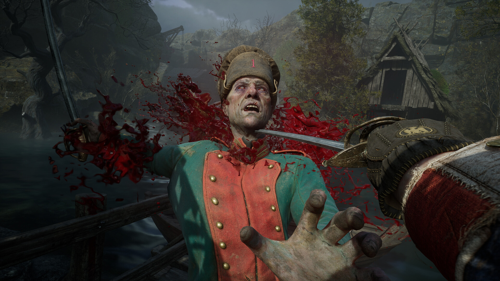 Ближний бой с противником в Valor Mortis.