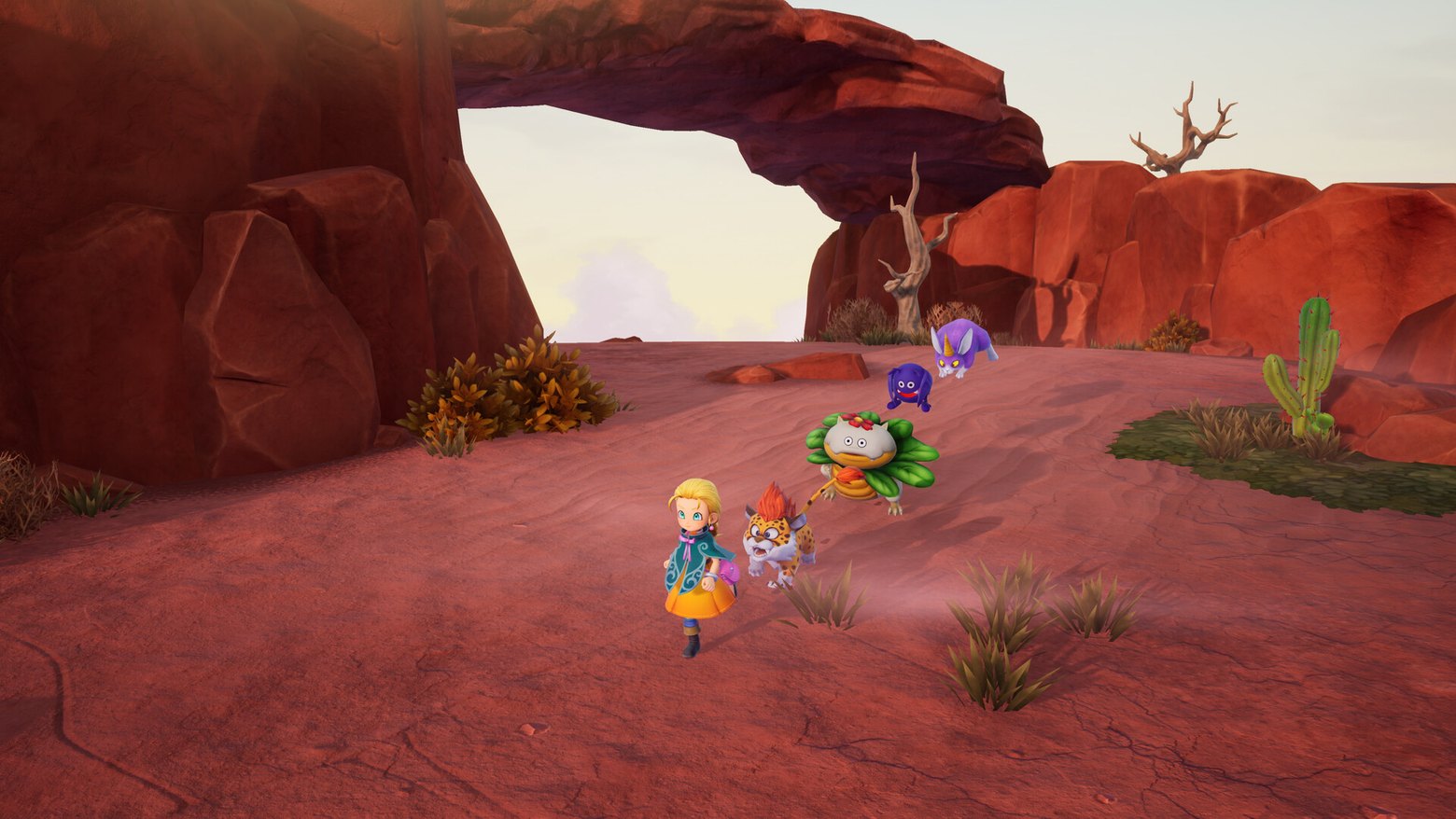 Die Reise der Charaktere in Dragon Quest Monsters: The Withered World.