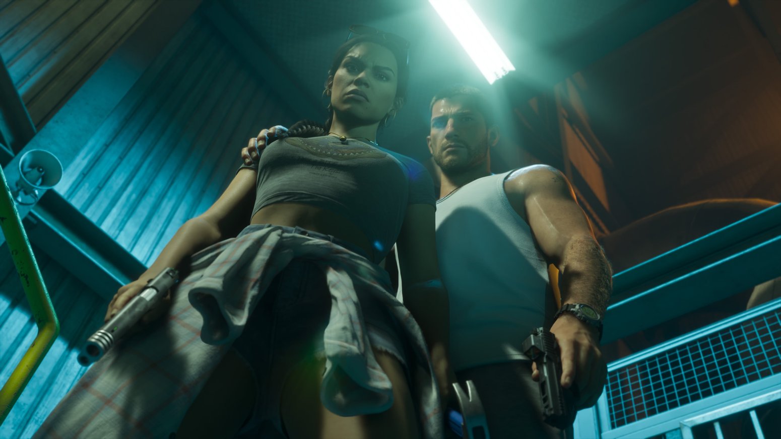 Lucia in einer GTA VI-Szene: offizieller Rockstar-Screenshot.
