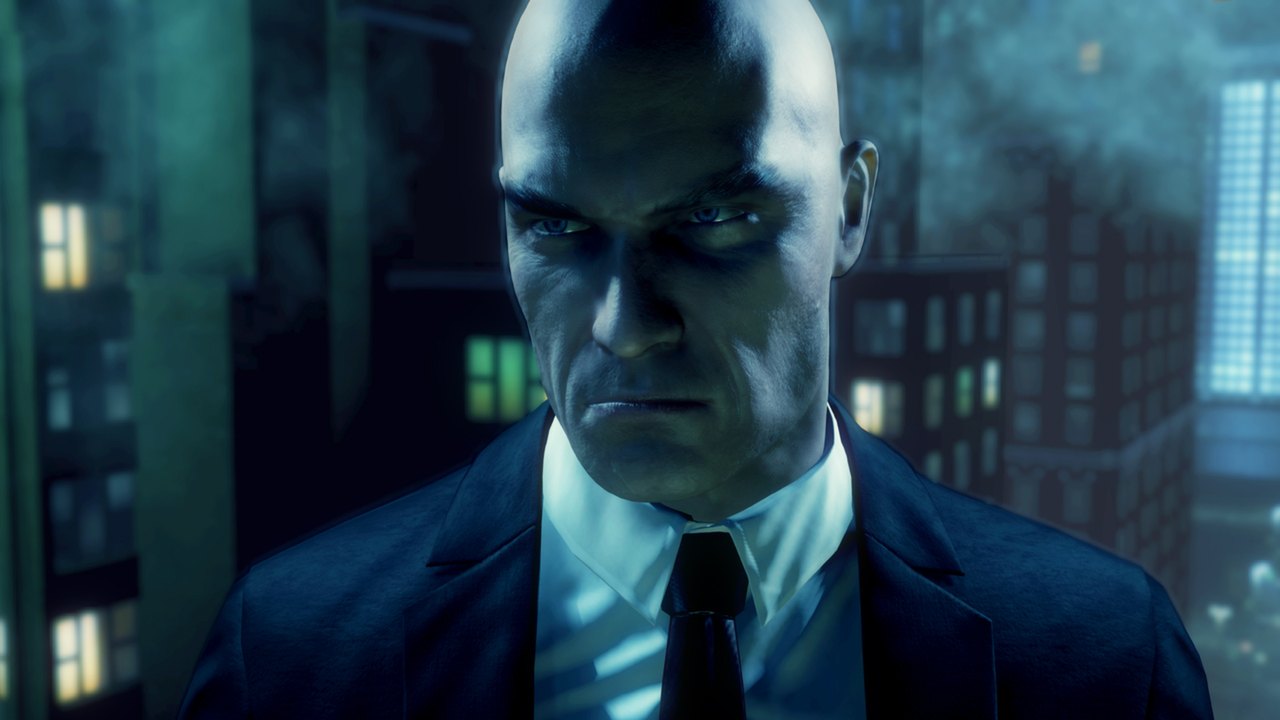 Агент 47 на официальном кадре Hitman: Absolution для ПК; не кадр порта Switch 2.