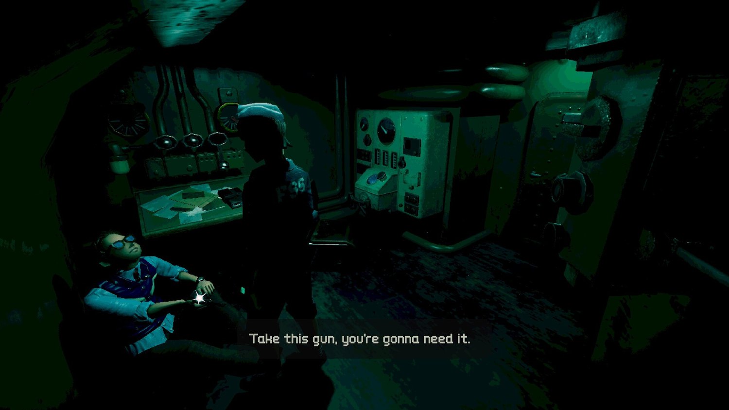 Interior submarino en Heavy Metal Death Can.