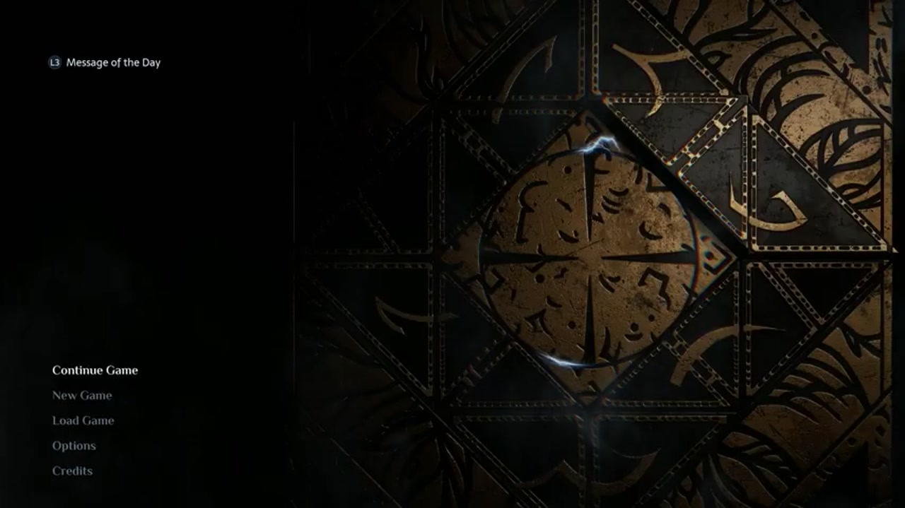 Главное меню Hellraiser: Revival с пунктами «Continue Game», «New Game», «Load Game», «Options», «Credits» на фоне шкатулки