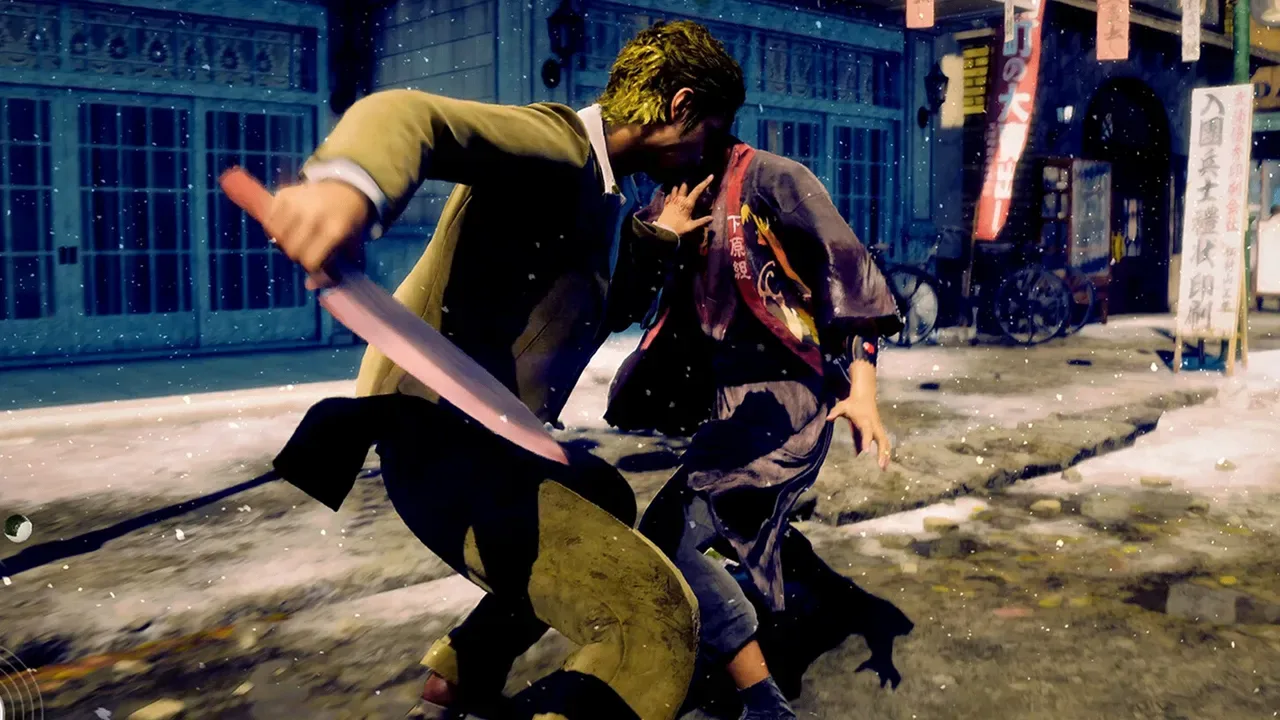 Standbild aus Stranger Than Heaven, einem Straßenkampf im Geiste von Yakuza