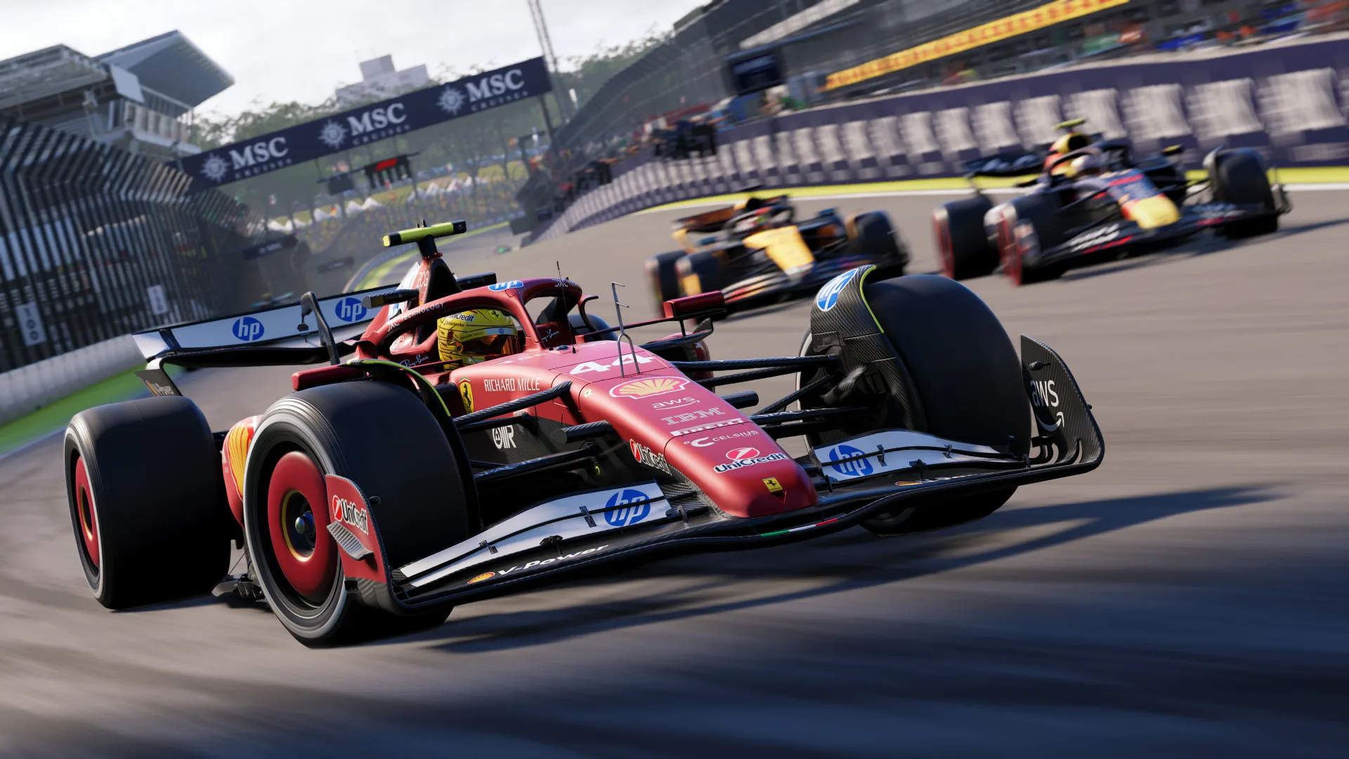 Болиды на трассе в F1 25