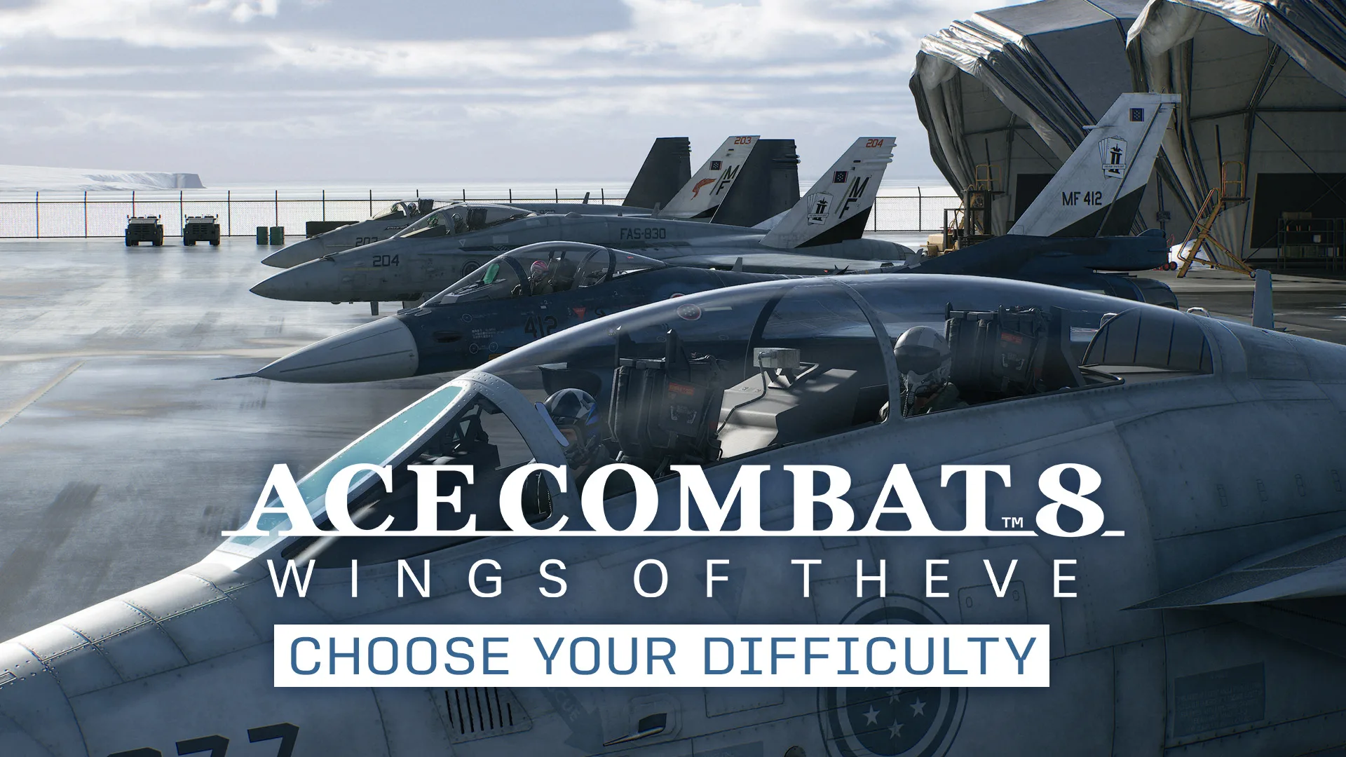 Schwierigkeitsauswahl in Ace Combat 8: Wings of Theve