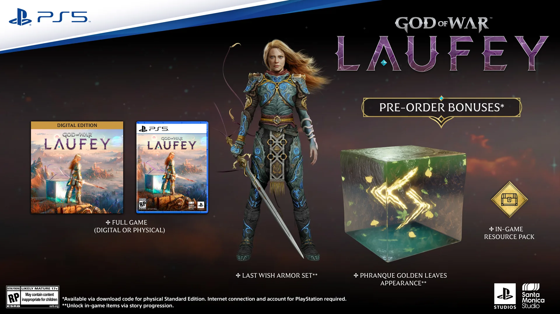 Бонусы за предзаказ God of War Laufey