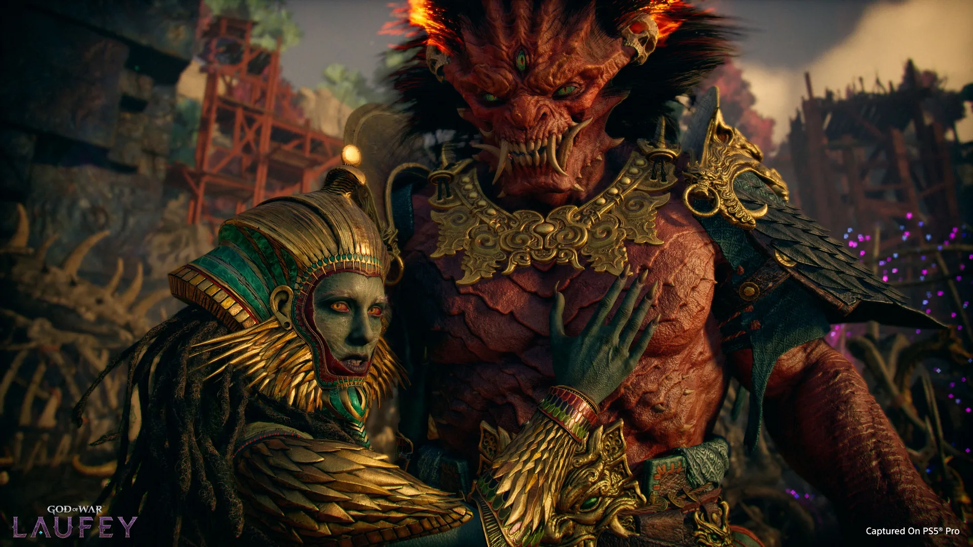 Gods and creatures of Eternity in God of War Laufey